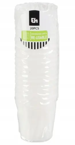 Zestaw 20 kieliszków do wódki shotów 30 ml plastikowe kolorowe Hit sprzedaży