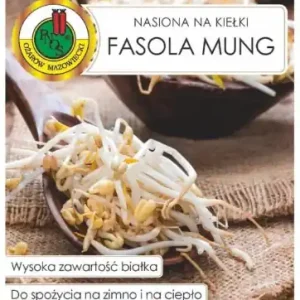 Tylko dziś Nasiona na kiełki fasola mung 50g Naturalne źródło białka i zdrowia