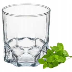 Szklanka niska do whisky i drinków 320ml 9x8cm transparentna Hit cenowy