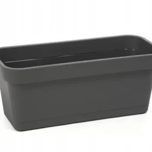 Bezpieczne zakupy Skrzynka balkonowa antracytowa plastikowa 40x17cm Lobelia