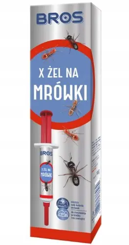 Bros Żel X na mrówki 10g Skuteczny preparat owadobójczy w strzykawce Wysoka jakość