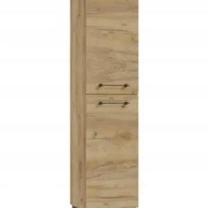 Słupek łazienkowy stojący 170x40cm Dąb craft, 4 półki Cassandra Nowość