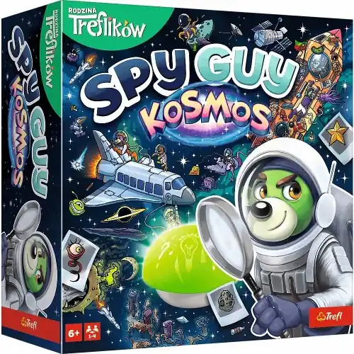Gra planszowa rodzinna Spy Guy Kosmos detektywistyczna przygodowa Trefl Łatwy zwrot