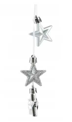 Zawieszka choinkowa gwiazda plastikowa 11,7 cm 1 szt Oferta czasowa