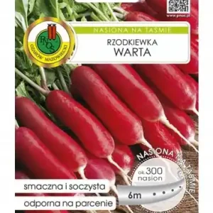 Bestseller Rzodkiewka Warta pod osłony i do gruntu 300 nasion na taśmie 6 m 1 szt