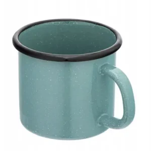 Kubek metalowy emaliowany garnuszek na mleko zielony 450ml 1szt Wybór klientów