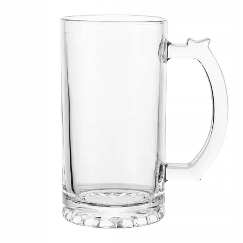 Kufel szklany do piwa szklanka duży przezroczysty 500ml 1szt Tani