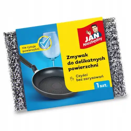 Ostatnie sztuki Jan Niezbędny zmywak kuchenny do delikatnych powierzchni metaliczny 1 szt.