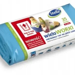 Worki na śmieci Stella z taśmą ściągającą mocne 35L mocne 10 szt. Tylko do końca tygodnia