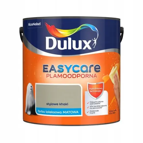 Dulux EasyCare farba lateksowa ścienna Stylowe Khaki mat 2,5L Super okazja