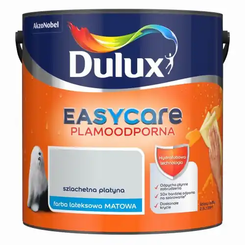 Dulux EasyCare farba lateksowa ścienna Szlachetna Platyna mat 2,5L Hit sprzedaży