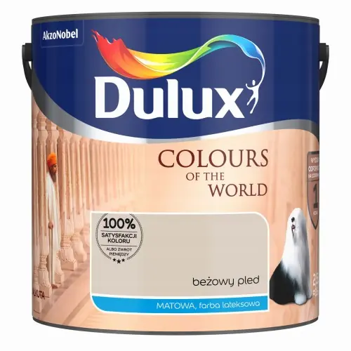 Dulux Kolory Świata farba lateksowa ścienna Beżowy Pled mat 2,5L Nie przegap