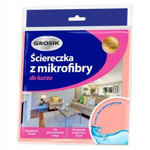 Wybór klientów Grosik ściereczka z mikrofibry do kurzu antystatyczna 30x30 cm 1 szt.