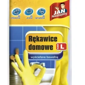 Jan Niezbędny rękawice gospodarcze lateksowe rozmiar L 1 szt. Bezpieczne zakupy