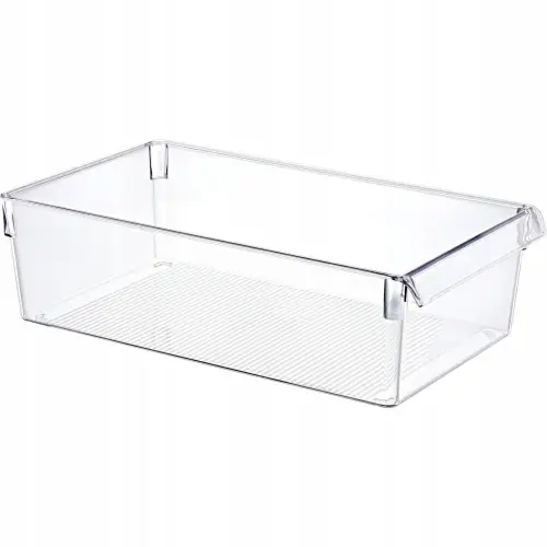 Organizer do lodówki pojemnik plastikowy transparentny 36x20,5x10 cm 1szt Premium