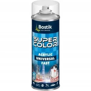 Promocja Bostik Super Color Acrylic Fast spray lakier akrylowy Bezbarwny 400 ml