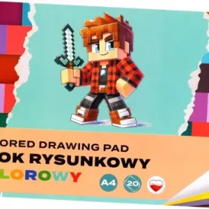 Blok rysunkowy kolorowy Pixel A4 20 kartek Ekspresowa dostawa