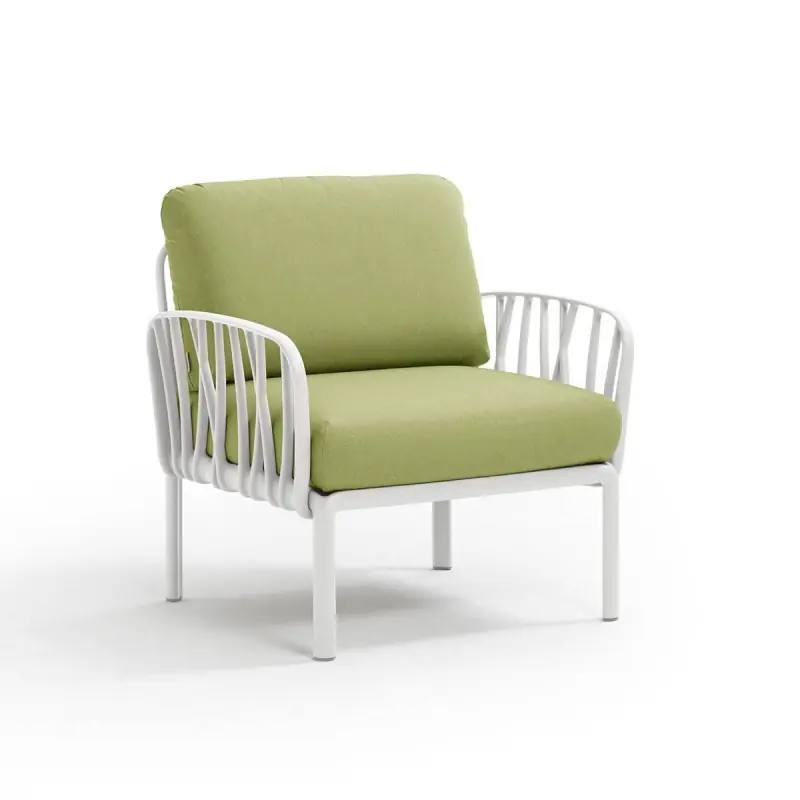Łatwy zwrot Nardi Sofa Komodo Poltrona Bianco-Avocado