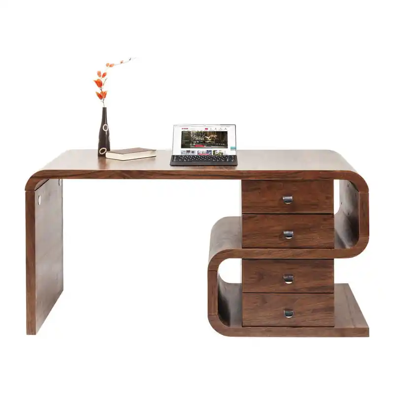 Biurko Soft Snake Walnut 150x70cm Kare Najlepsza cena
