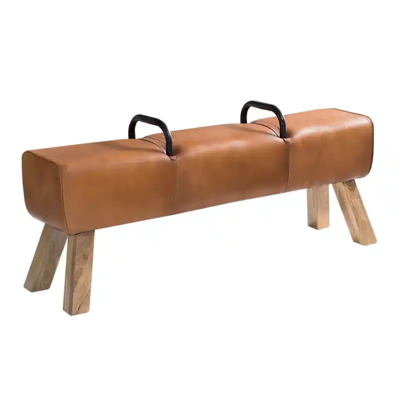 Ławka Bock 134cm skóra - Invicta Szybka dostawa