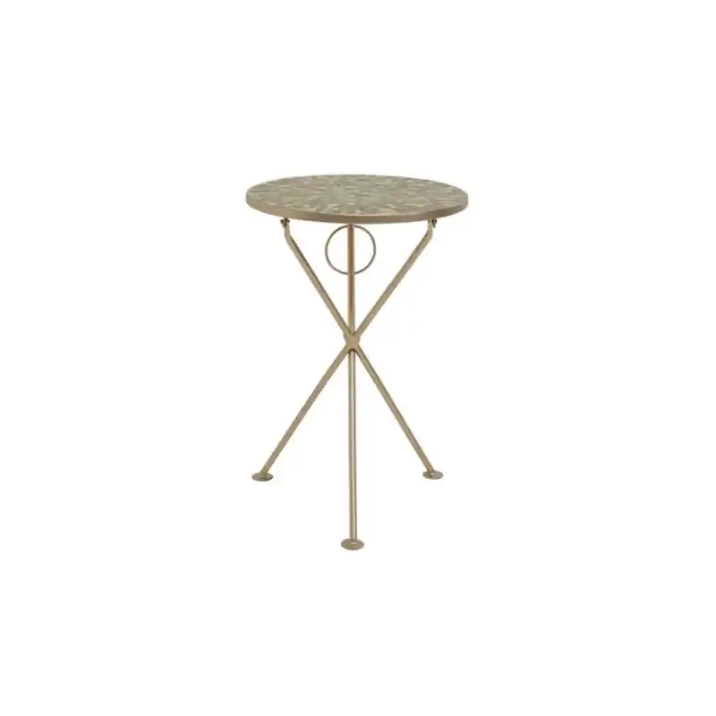 Nie przegap Stolik boczny Clack Mosaic Olive Ø35cm