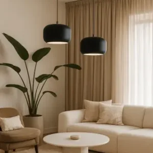 Lampa aluminiowa Orionis L - Czarna | Monnarita Niska cena