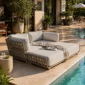 Hit sprzedaży Sofa modułowa trzyosobowa ogrodowa Serano Lounge - Jasnoszara | Monnarita