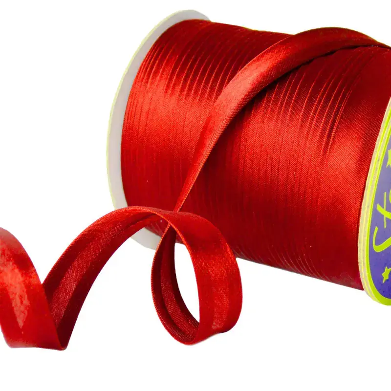 Lamówka atłasowa czerwona 15mm x 130m Oferta
