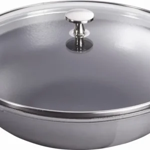 Staub - Wok żeliwny z pokrywką 30 cm, grafitowy Sprawdź teraz