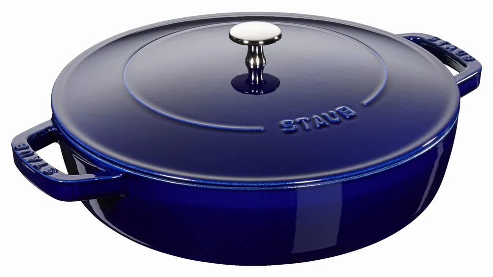 Oferta Staub - żeliwna patelnia do duszenia z pokrywką 24 cm, niebieski
