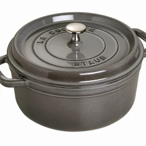 Staub La Cocotte - garnek żeliwny okrągły 24cm, 3,8 l, grafitowy Okazja