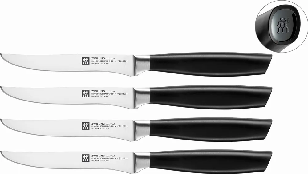 ZWILLING All * Star - zestaw 4 noży do steków 12 cm czarny Okazja