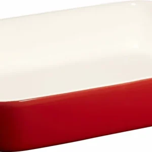 Okazja Staub Cooking - prostokątny półmisek ceramiczny 2.4 ltr, czerwony