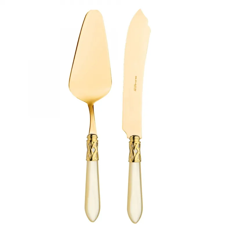 Bugatti ALADDIN IVORY GOLD 24kt. Komplet do serwowania Darmowy zwrot