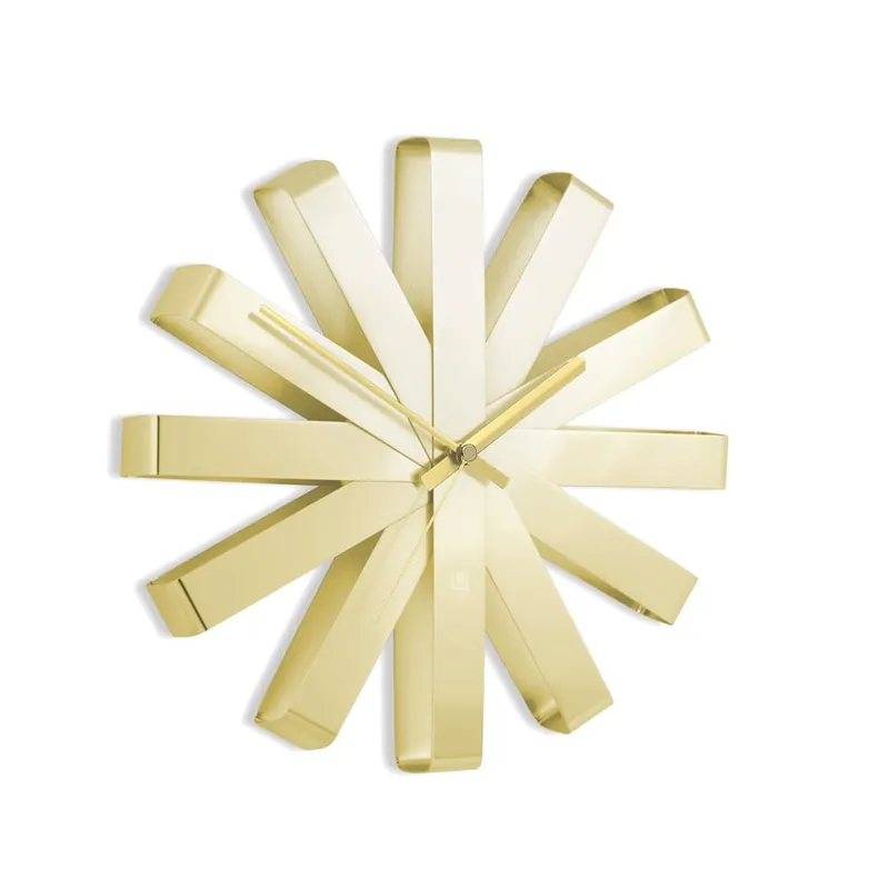 Zegar ścienny Ribbon złoty brass - Umbra Bestseller
