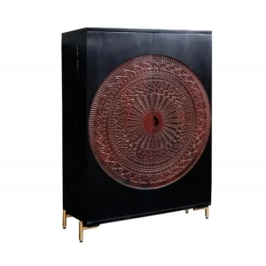 Oferta Barek Mandala 140 cm czarne mango - Invicta
