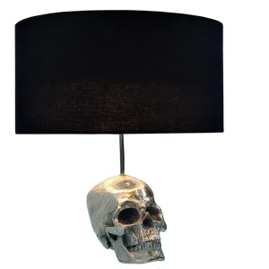 Lampa biurkowa Skull 44 cm czarna Hit cenowy