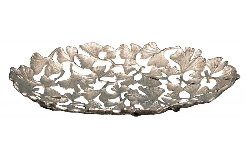 Kup teraz Misa Gingko srebrna 40x26 cm - Invicta