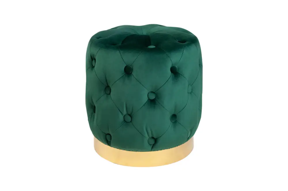 Pufa Modern Barock 35cm zielony-złoty Invicta Obniżka ceny