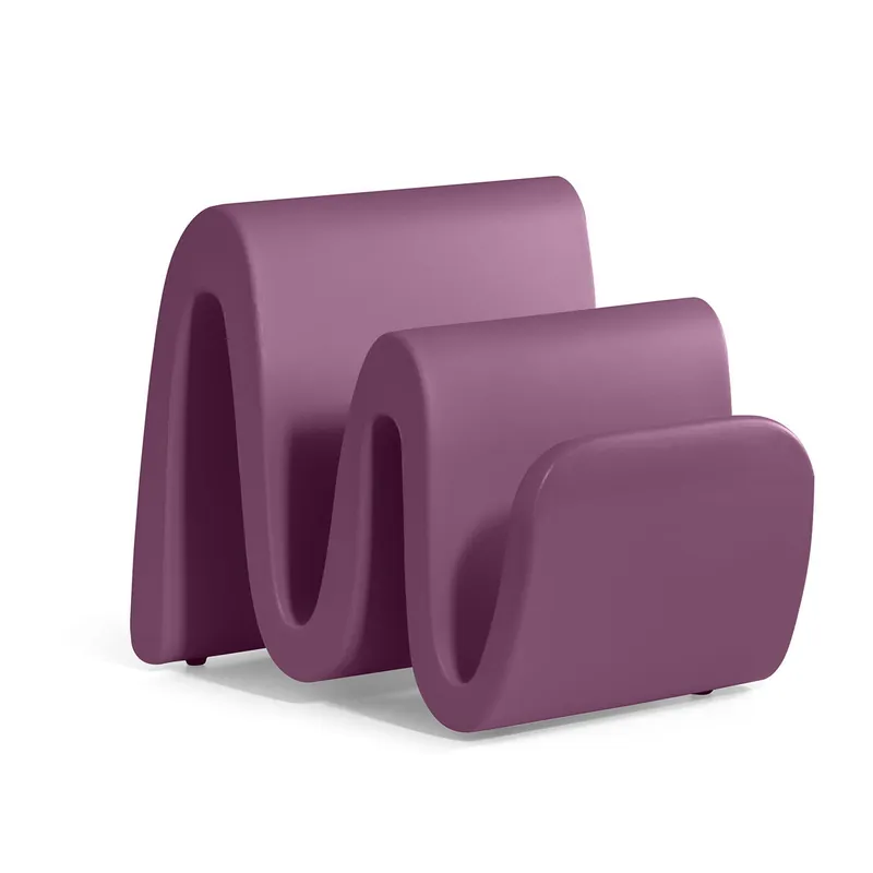 Stojak na gazety Wave fioletowy AMT - Lyxo Design Wyjątkowa oferta