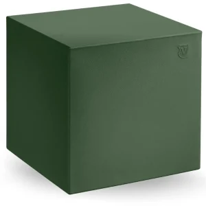 Oferta limitowana Pufa Cube 40x40 cm ciemnozielona SMD - Lyxo Design