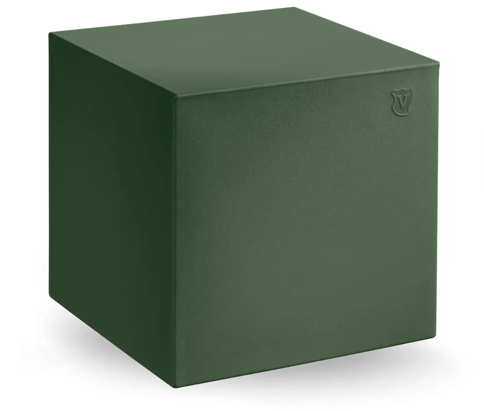 Oferta limitowana Pufa Cube 40x40 cm ciemnozielona SMD - Lyxo Design