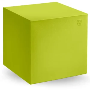 Dostępne od ręki Pufa Cube 40x40 cm jasnozielona TRM - Lyxo Design