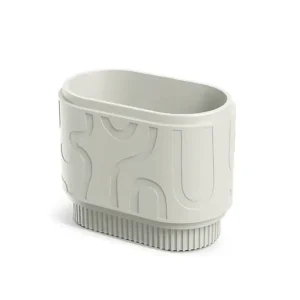 Donica Folka Round Case 46 cm piaskowy - Ethick Bestseller