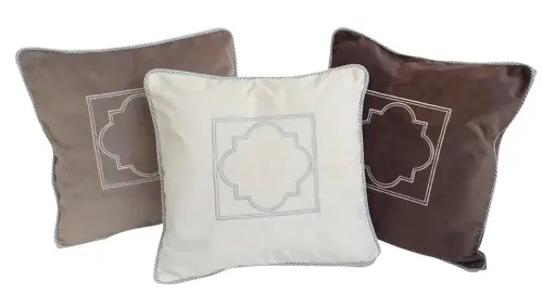 Wyjątkowa oferta Poduszka Haftowana Dekoracyjna Velvet Maroko - Różne Kolory Tkanin45x45 cm