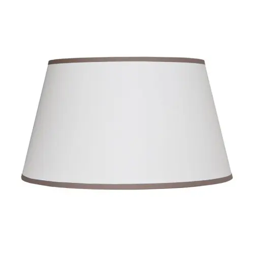 Abażur Chic Quinn Biało-Beżowy 30x23x17cm Szybka wysyłka