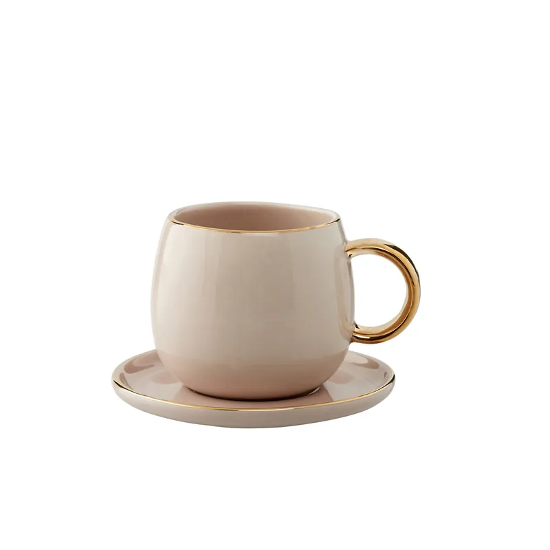 Okazja FILIŻANKA DO ESPRESSO CLARA - 10X7CM - ROSE GOLD - LENE BJERRE MY HONEY HOME