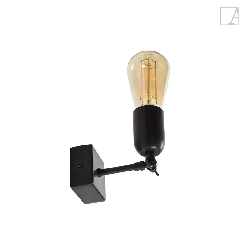 Hit sprzedaży Lampa ścienna Authentage Filou na kwadratowej podstawie