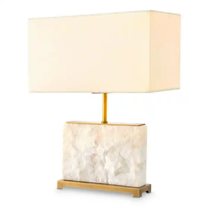Oferta limitowana Lampa stołowa Newton S biały marmur Eichholtz
