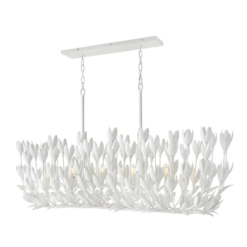 Lampa wyspowa Flora - 10 źródeł światła - Tynk strukturalny Wysoka jakość